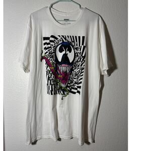 Marvel Men's Size 2x Venom Classic Character Graphic T-Shirt White Mad Engine